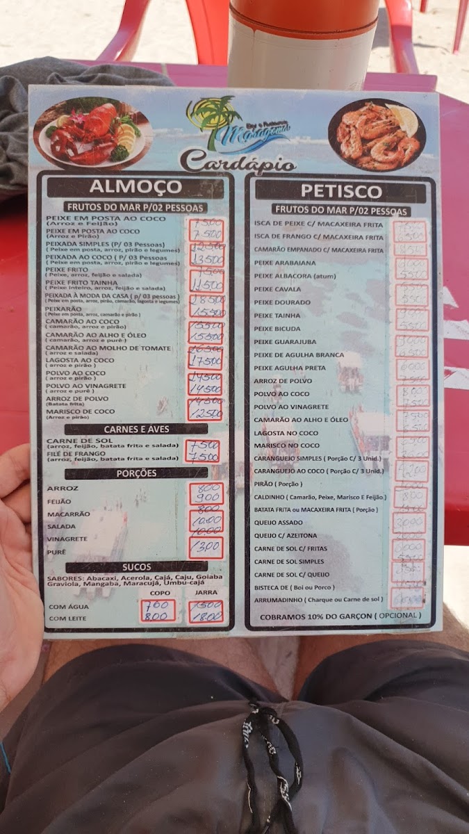 Menu Maragomar Bar E Restaurante.-3